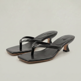 Women's Strappy Open-Toe Kitten Heel Sandals