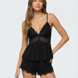 Lace Trim Cami Pyjama Set