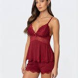 Lace Trim Cami Pyjama Set