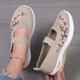 Embroidered Mary Jane Comfort Shoes