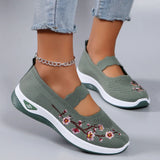 Embroidered Mary Jane Comfort Shoes
