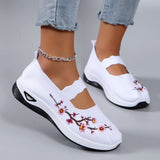 Embroidered Mary Jane Comfort Shoes