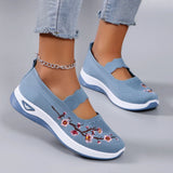 Embroidered Mary Jane Comfort Shoes