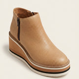 Women's Platform Ankle Boots with Cushioned Sole