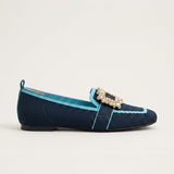 Women's Buckle Loafers with Cushioned Footbed