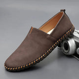 Slip-On Leather Look Casual Loafers