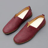 Slip-On Leather Look Casual Loafers