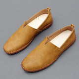 Slip-On Leather Look Casual Loafers