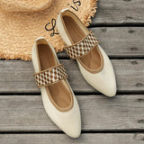 Pointed Toe Mary Jane Ballet Flats