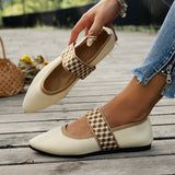 Pointed Toe Mary Jane Ballet Flats