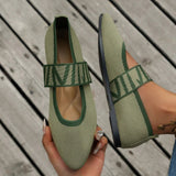 Pointed Toe Mary Jane Ballet Flats