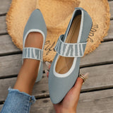 Pointed Toe Mary Jane Ballet Flats