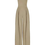 Clara | Strapless Wide Leg Jumpsuit