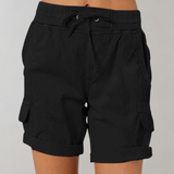 Relaxed Cargo Drawstring Shorts