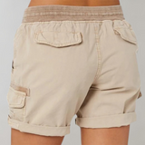 Relaxed Cargo Drawstring Shorts