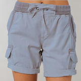 Relaxed Cargo Drawstring Shorts
