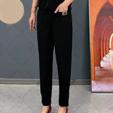 High Waist Tapered Trousers