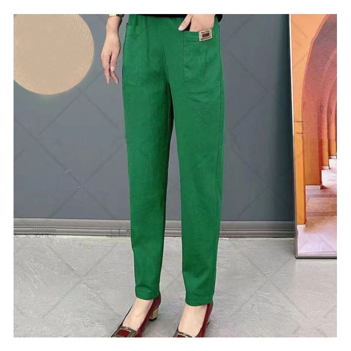 High Waist Tapered Trousers