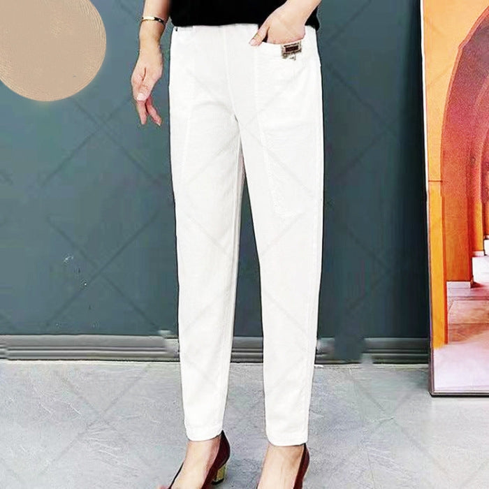 High Waist Tapered Trousers