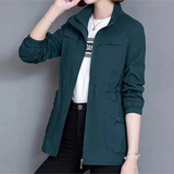 Lightweight Zip Front Utility Jacket