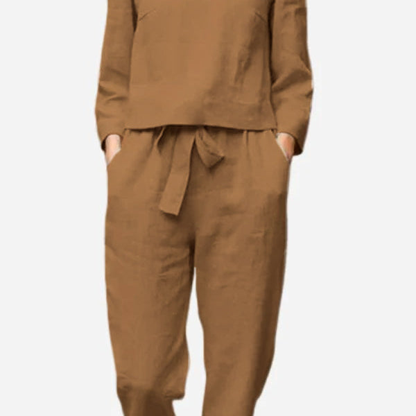 Long Sleeve Knit Lounge Set