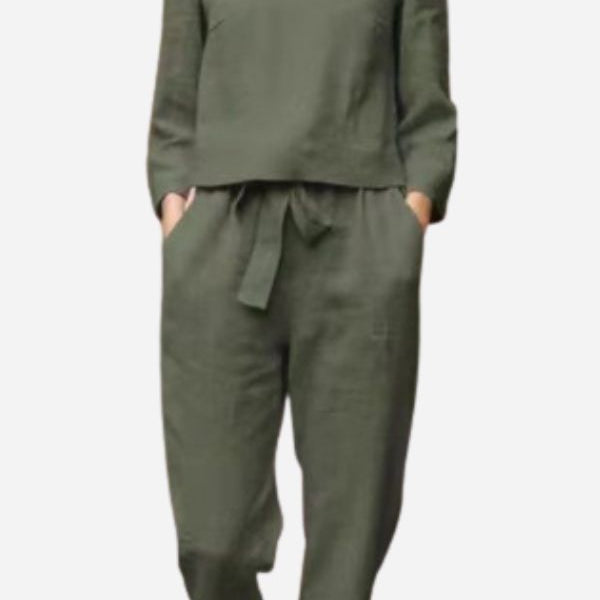 Long Sleeve Knit Lounge Set