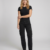 High Waist Stretch Cargo Trousers