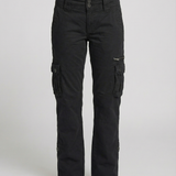 High Waist Stretch Cargo Trousers