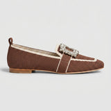 Women's Buckle Loafers with Cushioned Footbed