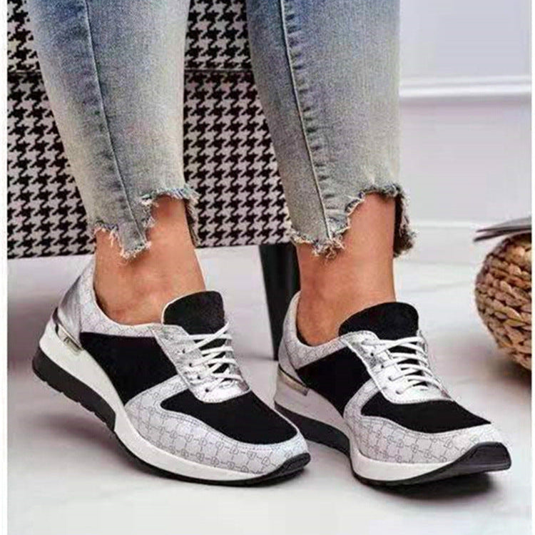 Chunky Platform Lace-Up Sneakers