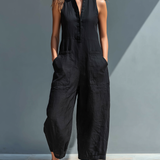 Sleeveless Wide Leg Jumpsuit