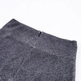 Women's High-Waist Sequin Wide-Leg Trousers