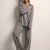 Cashmere Loungewear Set Top and Pants