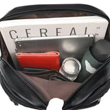 Leather Look Anti Theft Backpack