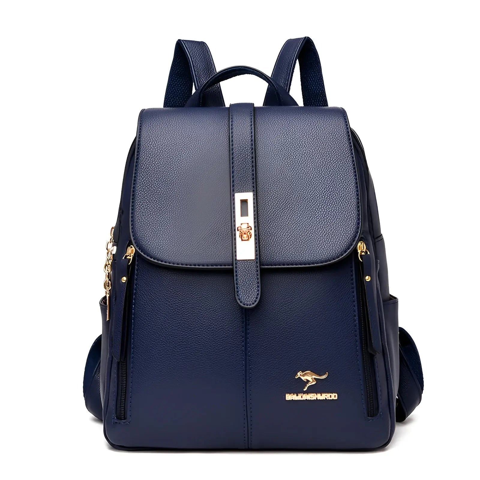 Leather Look Anti Theft Backpack