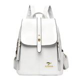 Leather Look Anti Theft Backpack