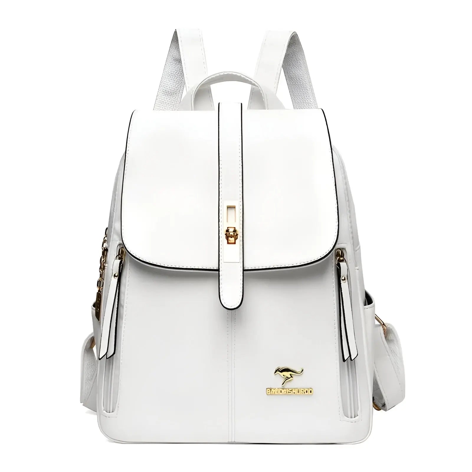 Leather Look Anti Theft Backpack