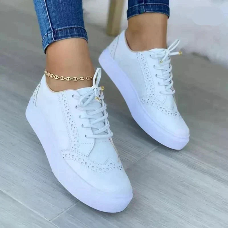 Lace-Up Casual Platform Sneakers