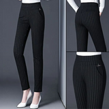 High Waist Stretch Tapered Trousers