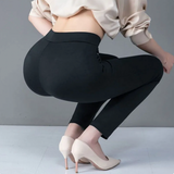 High Waist Stretch Tapered Trousers