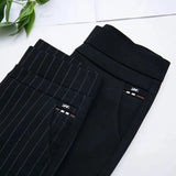 High Waist Stretch Tapered Trousers