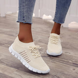 Breathable Mesh Lace-Up Sneakers