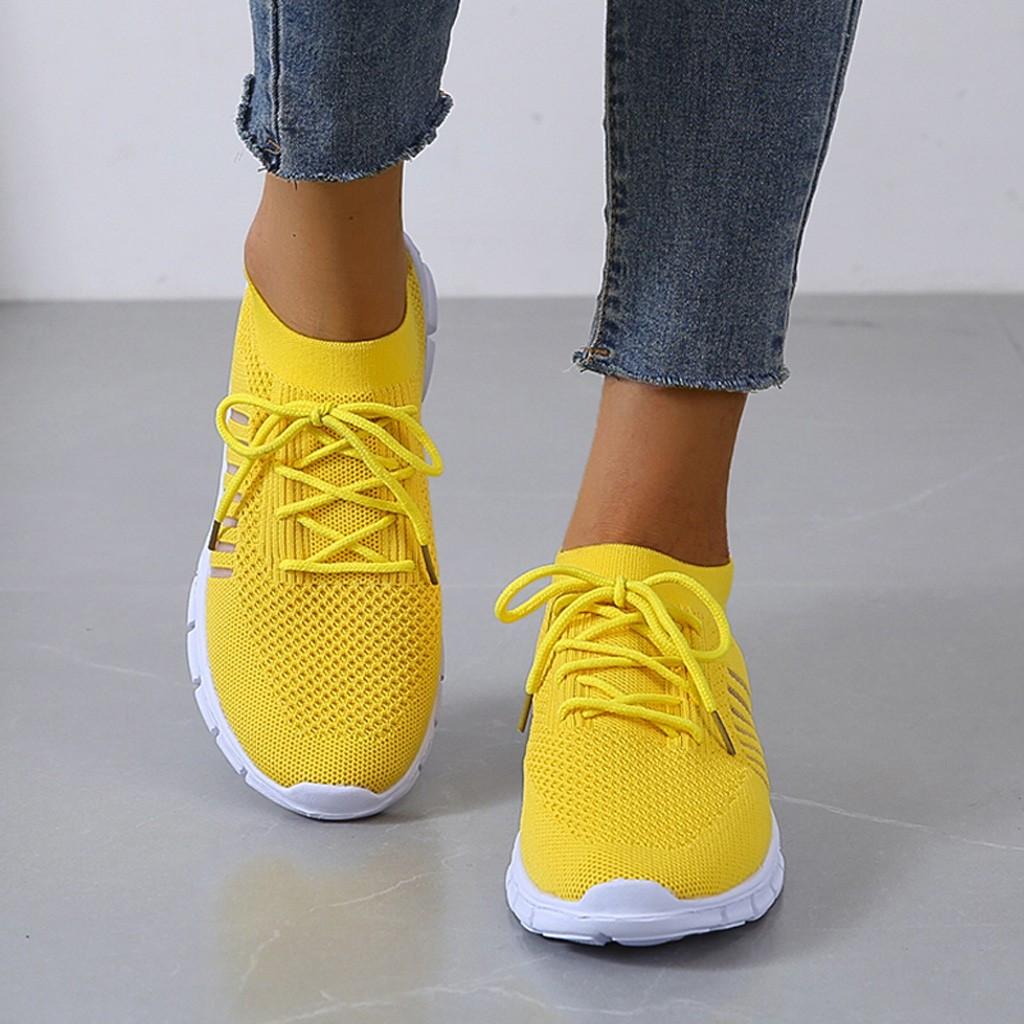 Breathable Mesh Lace-Up Sneakers