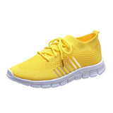 Breathable Mesh Lace-Up Sneakers