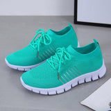Breathable Mesh Lace-Up Sneakers