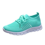 Breathable Mesh Lace-Up Sneakers
