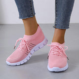 Breathable Mesh Lace-Up Sneakers