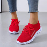 Breathable Mesh Lace-Up Sneakers