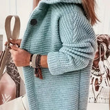 Hooded Button Front Teddy Knit Cardigan