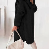 Hooded Button Front Teddy Knit Cardigan